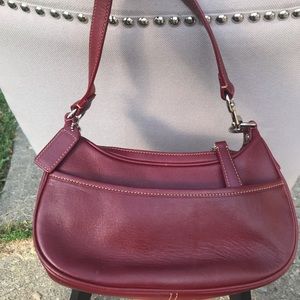 Burgundy Leather Coach Purse